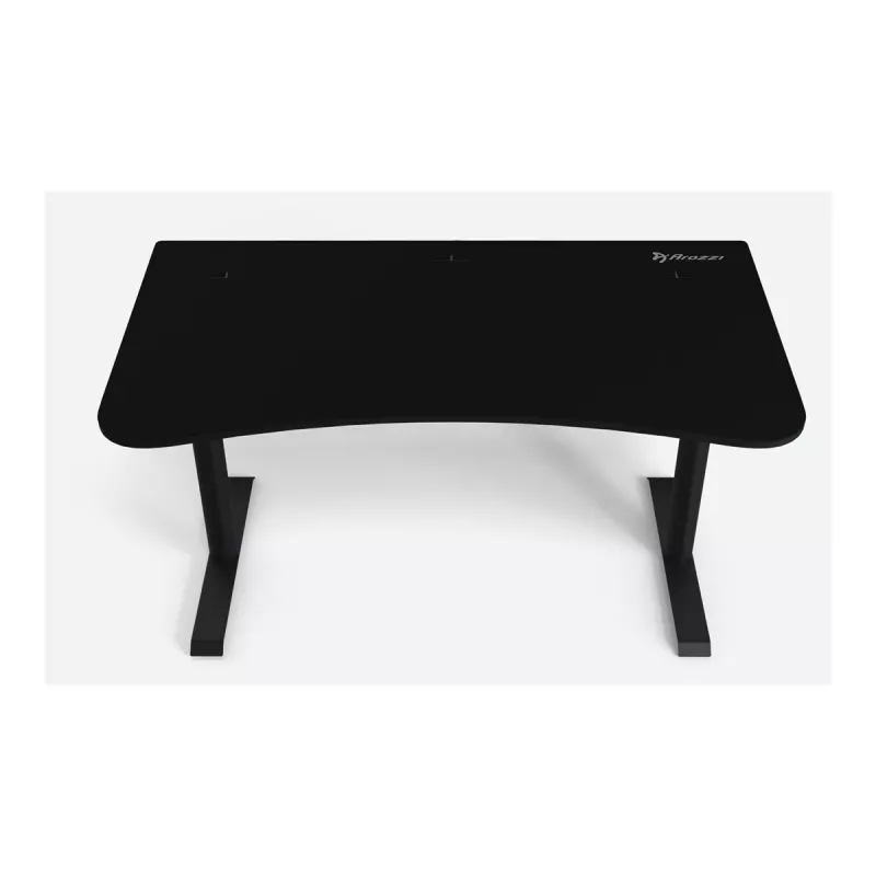 Secretária gaming Arozzi Arena Medium ARENA-MEDIUM-PBK, 140 x 75,5 cm, tapete de microfibra em toda a superfície, Pure Black
