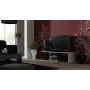 Cama Meble SOHO 140 móvel de TV, branco/preto brilhante
