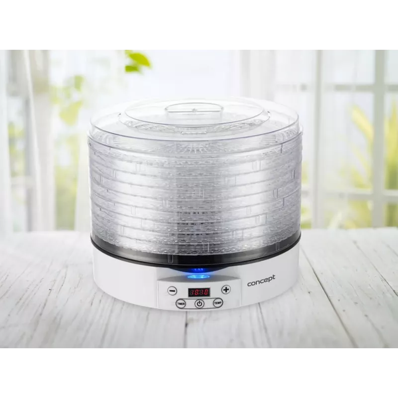 Desidratador Concept Solution SO2020, 500 W, visor LED, prateado, 220–240 V, 3,3 cm de diâmetro do tubo