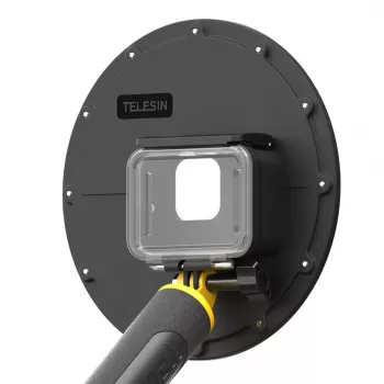 Caixa com porta dome subaquática Telesin para GoPro Hero 9 (modelo GP-DMP-T09)