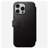 Capa tipo carteira para telemóvel Nomad NM01675785 para telemóveis Apple, compatível com até 17,5 cm (6,9 polegadas), preta, 3 compartimentos para cartões, suporte de mesa