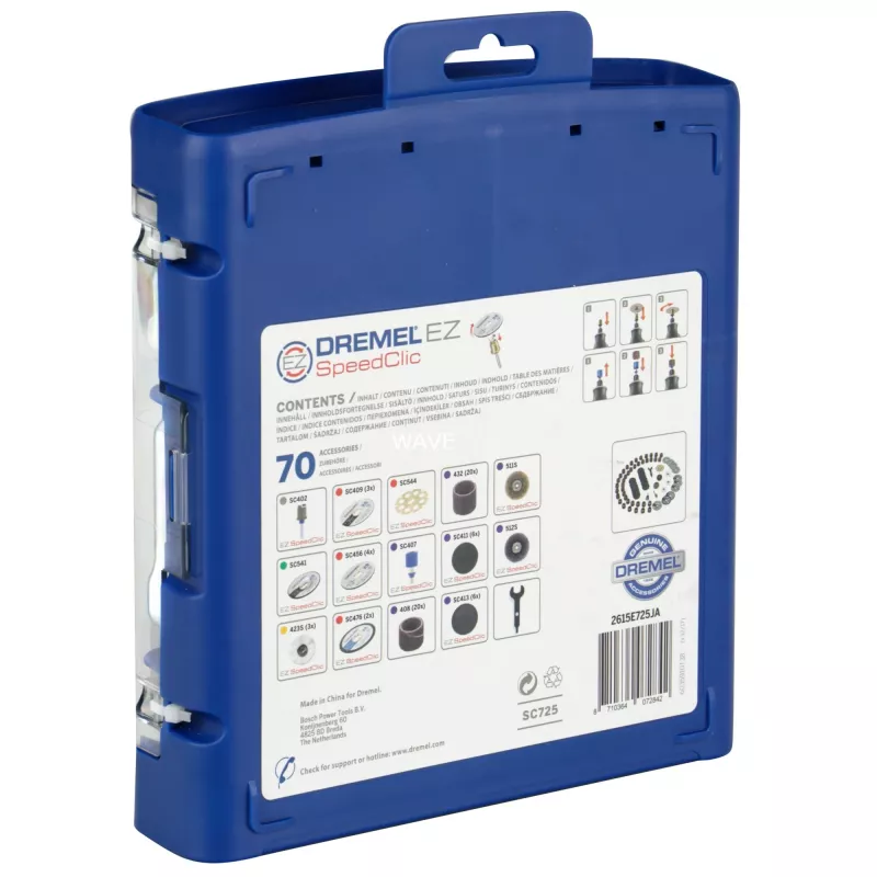 Conjunto de acessórios Dremel EZ SpeedClic Conjunto de acessórios multiusos