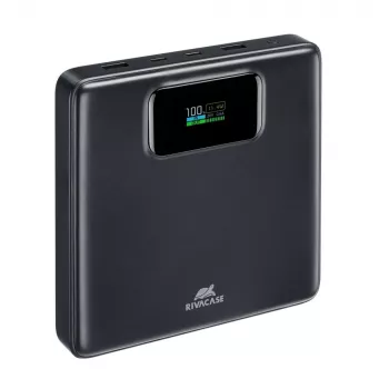 Powerbank Rivacase VA1091 — 25800 mAh, potência total de saída 100 W, portas USB