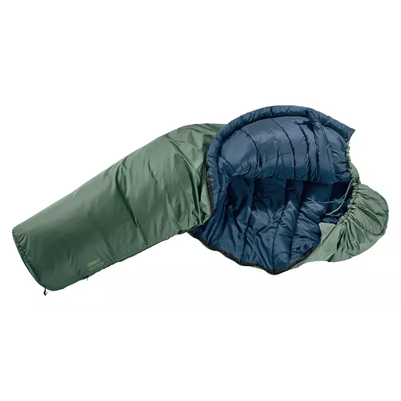 Saco-cama DEUTER Orbit -5C/23F caminhada para adulto, 2080×750×500 mm, sintético, verde