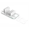 Estação de carregamento Unitek Y-2190A — 10 portas USB (8×USB2.0 + 2×USB3.2 Gen1), carregamento sem fios, 96 W potência total