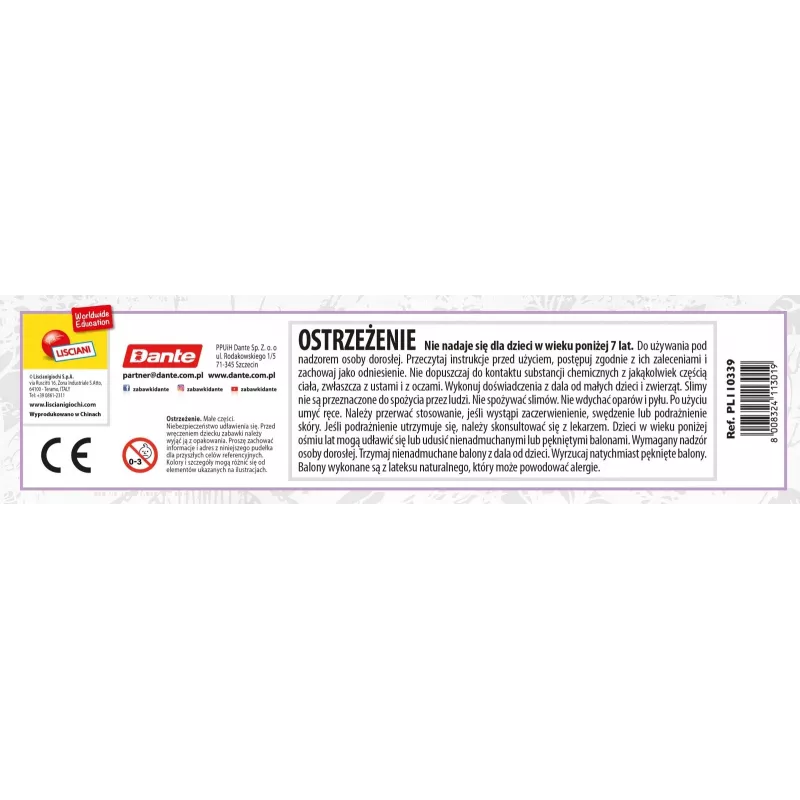 Conjunto de jogo de laboratório educativo Liscianigiochi Set Slumi Laboratório de Ciência dos Esmagadores 304-PL110339