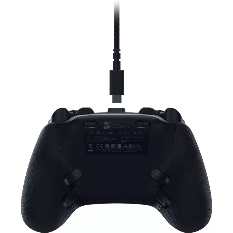 Comando sem fios para esports Razer Wolverine V3 Pro 8K para PC, 8000 Hz HyperPolling, sticks de efeito Hall, 6 botões reatribuíveis, preto