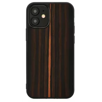 Capa de proteção Man and Wood para iPhone 12 mini – ébano preto