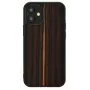 Capa de proteção Man and Wood para iPhone 12 mini – ébano preto