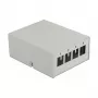 Patch panel Keystone DeLOCK 43407 4 portas cinzento