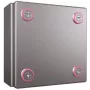 Caixa elétrica Rittal 1560.000 aço inoxidável IP66, 150×80×150 mm
