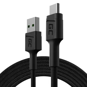 Cabo USB Green Cell KABGC19 USB 2.0 2 m USB A USB C preto