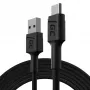 Cabo USB Green Cell KABGC19 USB 2.0 2 m USB A USB C preto