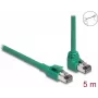 Cabo de rede DeLOCK RJ45 PROFINET SF/UTP 90° angular 5 m verde