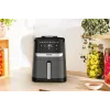 Fritadeira Tefal Easy Fry Silence EY551HE0 Individual 5 L Autónoma Fritadeira de ar quente Preto, Cinzento, Aço inoxidável