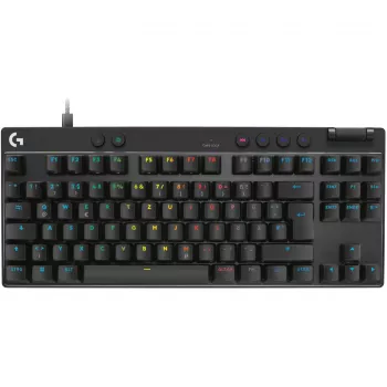 Logitech G PRO X RAPID - Teclado - TKL - retroiluminação - USB - QWERTZ - alemão - interruptores: lineares - preto (920-013228)