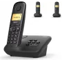 Telefone DECT analógico Gigaset A270A identificação de chamadas auscultador sem fios preto