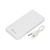 Powerbank Extralink EPB-078W 10000 mAh branco, USB-C, saída 10 W, carrega até 2 dispositivos