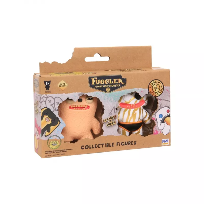 Figuras de ação pack de 2 p.m.i kids world FUGGLER S3 Gold Edition sortido