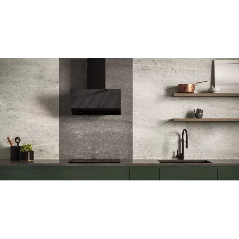 MAAN Vertical Glass 60 exaustor de cozinha, preto