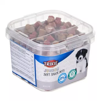 Snacks de treino para cães Trixie Junior Dots 140 g – snacks macios de salmão para cachorros