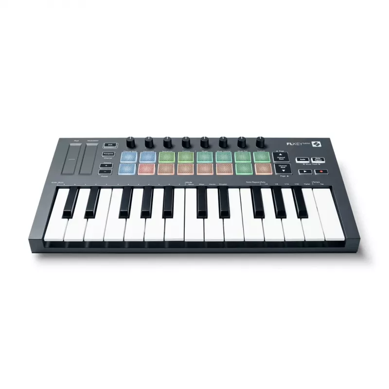 Novation FLKEY Mini - teclado MIDI especialmente para software FL Studio, 25 teclas.