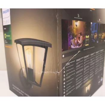 Aplique de parede exterior Philips Inara | E27 LED 7W 550lm Branco quente IP44 CRI80