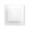 Botão inteligente em vidro HomeMatic Homematic IP Botão em vidro, 230 V, 868 MHz, branco, 54,5×54,5×29 mm