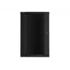 Armário de instalação de parede Lanberg 19'' 22U 600x600mm preto (porta de vidro)