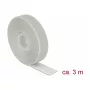 Fita de velcro DELOCK 18279 — cinzento, 20 mm × 3 m, 1 unid.