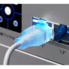 Cabo de rede patch UBIQUITI UACC-Cable-Patch-EL Cat6 RJ-45 2.5GbE PoE++ 0,15 m branco translúcido (24 unid.)