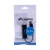 Adaptador de rede Lanberg NC-0100-01 USB 2.0 para RJ45 100 Mbit, cabo de 0,15 m