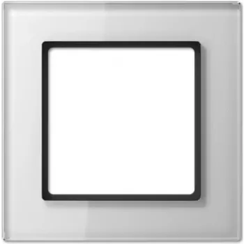 Placa de parede/tampa de interruptor Jung AC 581 GL WW, vidro, transparente, 84×87 mm
