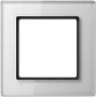 JUNG AC 581 GL WW Moldura de vidro de 1 elemento, 84x84 mm