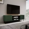 Móvel RTV EF ONDA 180.5x40xH58.39 verde (de pé ou montado na parede)