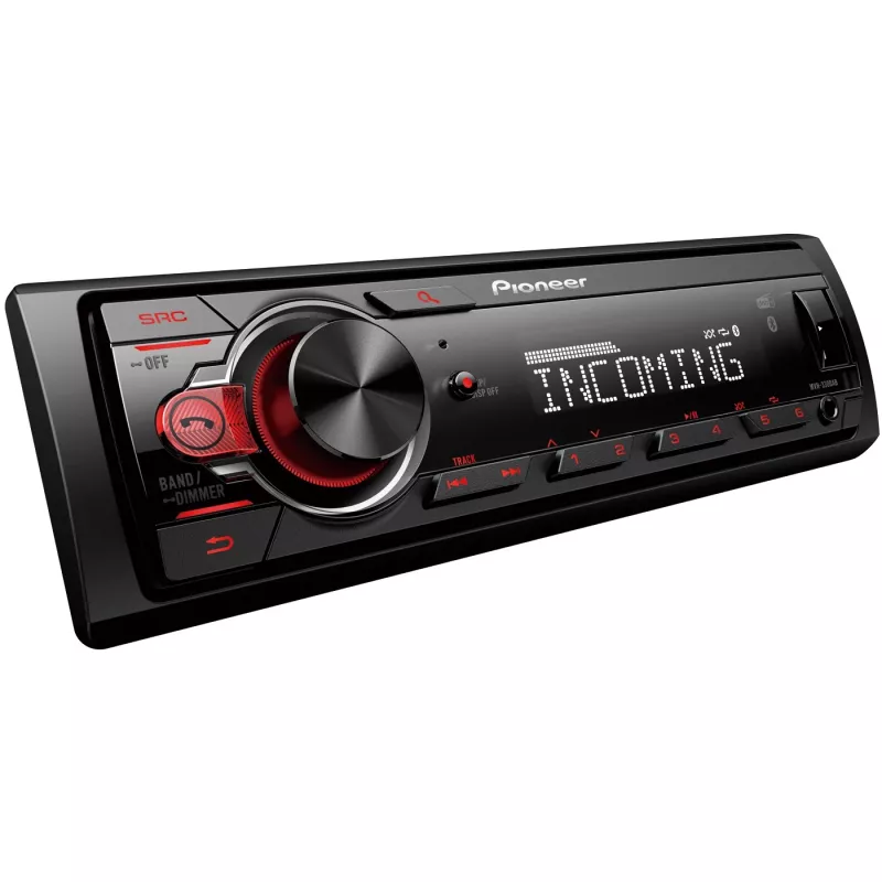 MVH-330DABAN, preto, 1 DIN, 200 W, 50 W, Android, AAC, FLAC, WAV, WMA