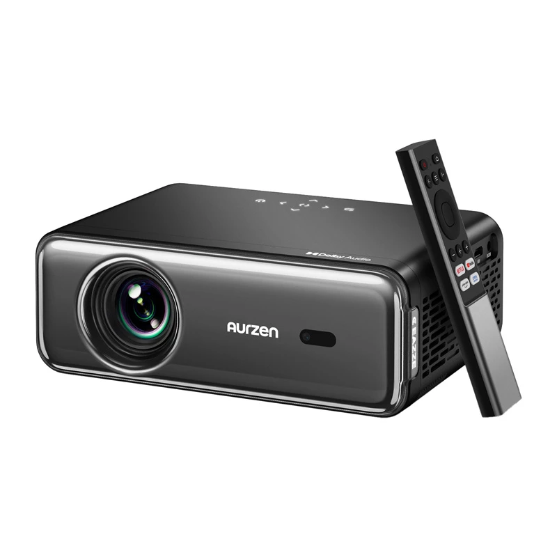 Projetor Aurzen Eazze D1 Pro — projetor LED compacto para casa/escritório, modelo AU-PJ-AD001P-EUDG0