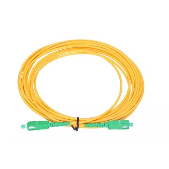 Cabo de patch de fibra ótica Extralink SC/APC–SC/APC monomodo G.652D 3 mm simplex, 1 m