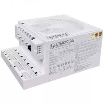 Fonte de alimentação Lian Li EDGE GOLD 1000, 1000 W, 80 PLUS Gold, ATX 3.1, PCIe 5.1, hub USB