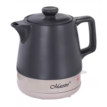 Chaleira elétrica Maestro MR-071, preto, 1 L, cerâmica, 1200 W, resistência oculta, base de 360°