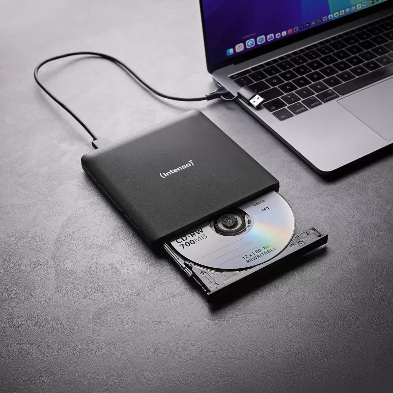 Intenso EOD 500BD Slim gravador Blu-ray externo, USB 3.2 Gen 1, preto