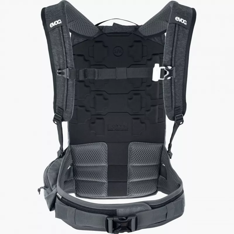 Mochila de bicicleta EVOC Trail Pro 10L Carbon cinzento desporto