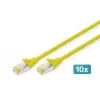 Cabo de rede Digitus DK-1644-A-020-Y-10 amarelo