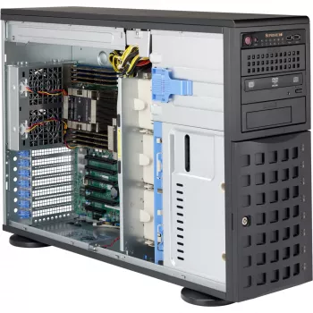 Supermicro SC745 BAC-R1K23B-SQ - torre - 4U - ATX alargado - SATA/SAS - Hot-Swap 1200 Watt - preto - USB