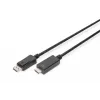 Cabo adaptador DisplayPort 1.2 com bloqueio 4K 60Hz UHD Type DP/HDMI A M/M preto 2 m