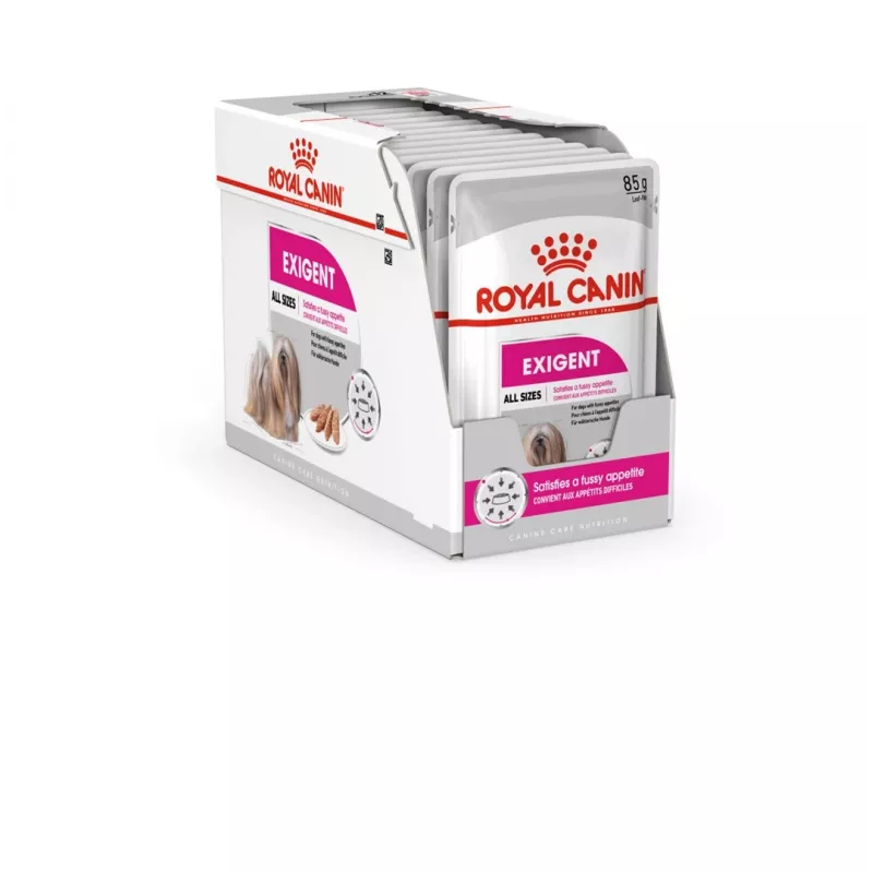 Comida húmida para cães Royal Canin Exigent Meat Universal 12×85 g — aves, adultos, para cães exigentes