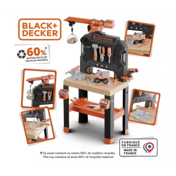 Oficina de brincar SMOBY Bricolo Builder 7600360741 – conjunto de ferramentas de construção para brincar ao faz de conta