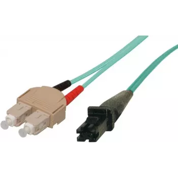 Tecline exertis Connect - cabo patch - SC multimodo (M) para MT-RJ multimodo (M) - 7 m - fibra ótica - 50/125 micrómetros - OM3 - turquesa (39975007)
