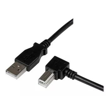 Cabo USB 2.0 A para B em ângulo reto StarTech.com 3 m – M/M, 3 m, USB A, USB B, USB 2.0, preto