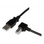 Cabo USB 2.0 A para B em ângulo reto StarTech.com 3 m – M/M, 3 m, USB A, USB B, USB 2.0, preto